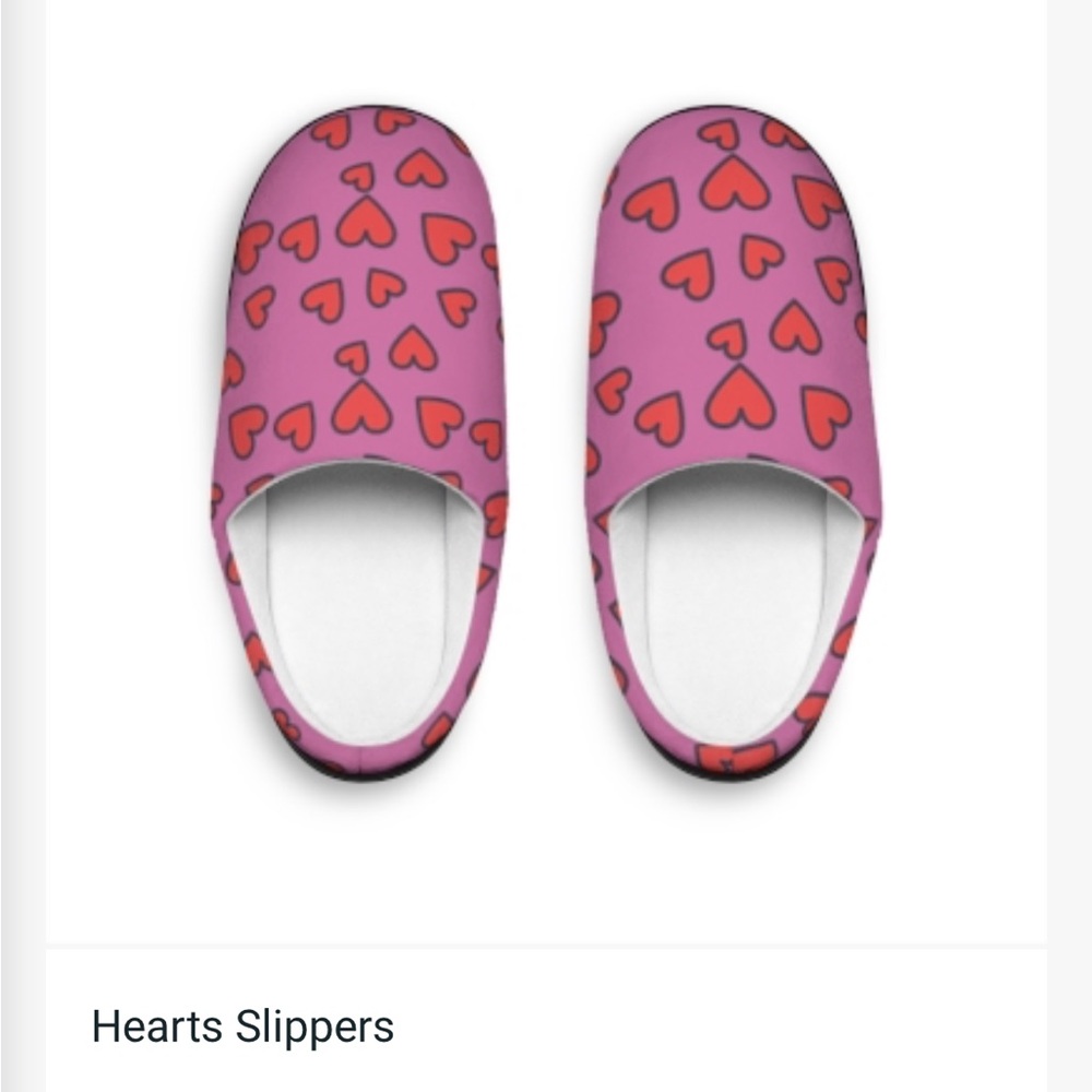 Woman’s Hearts Slippers